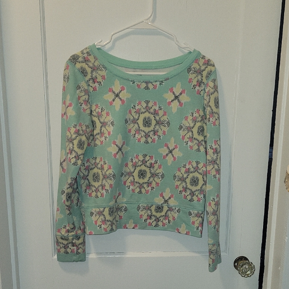 Aerie Patterned Mint Green Sweater